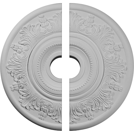 Ekena Millwork Vienna Ceiling Medallion, Two Piece (Fits Canopies up to 6 1/2"), 20"OD x 3 1/2"ID x 1 1/2"P CM20VI2